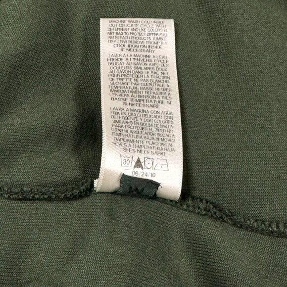Vintage 2YK Juicy Couture Track Suit Top Sz.M Olive Green Velour Full Zip Pocket - Picture 9 of 10